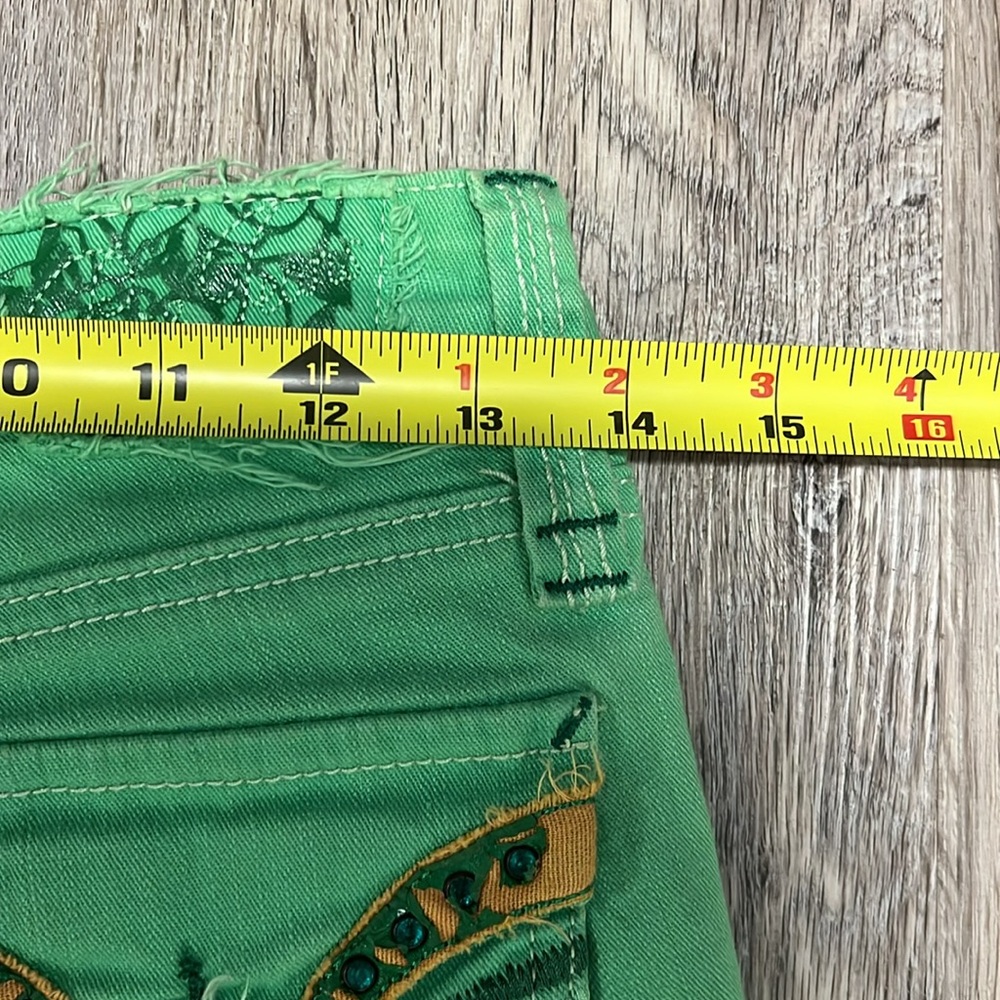 Classic Pepe London Jean Green distressed Studded Jeans - Picture 12 of 16